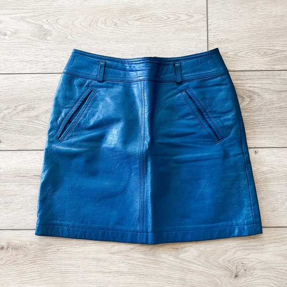 Super Rare Vintage 45RPM Studio Leather Skirt Made In Japan - Picture 4 of 8